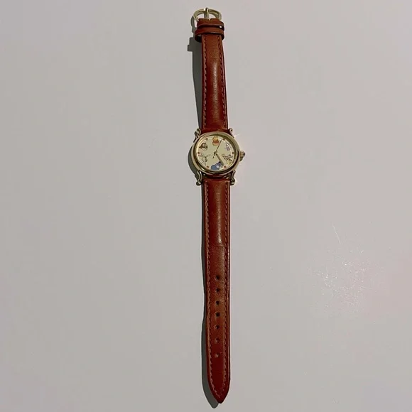 Vintage Winnie the Pooh & Friends Disney Parks Watch with Brown Leather Strap - Picture 3 of 13